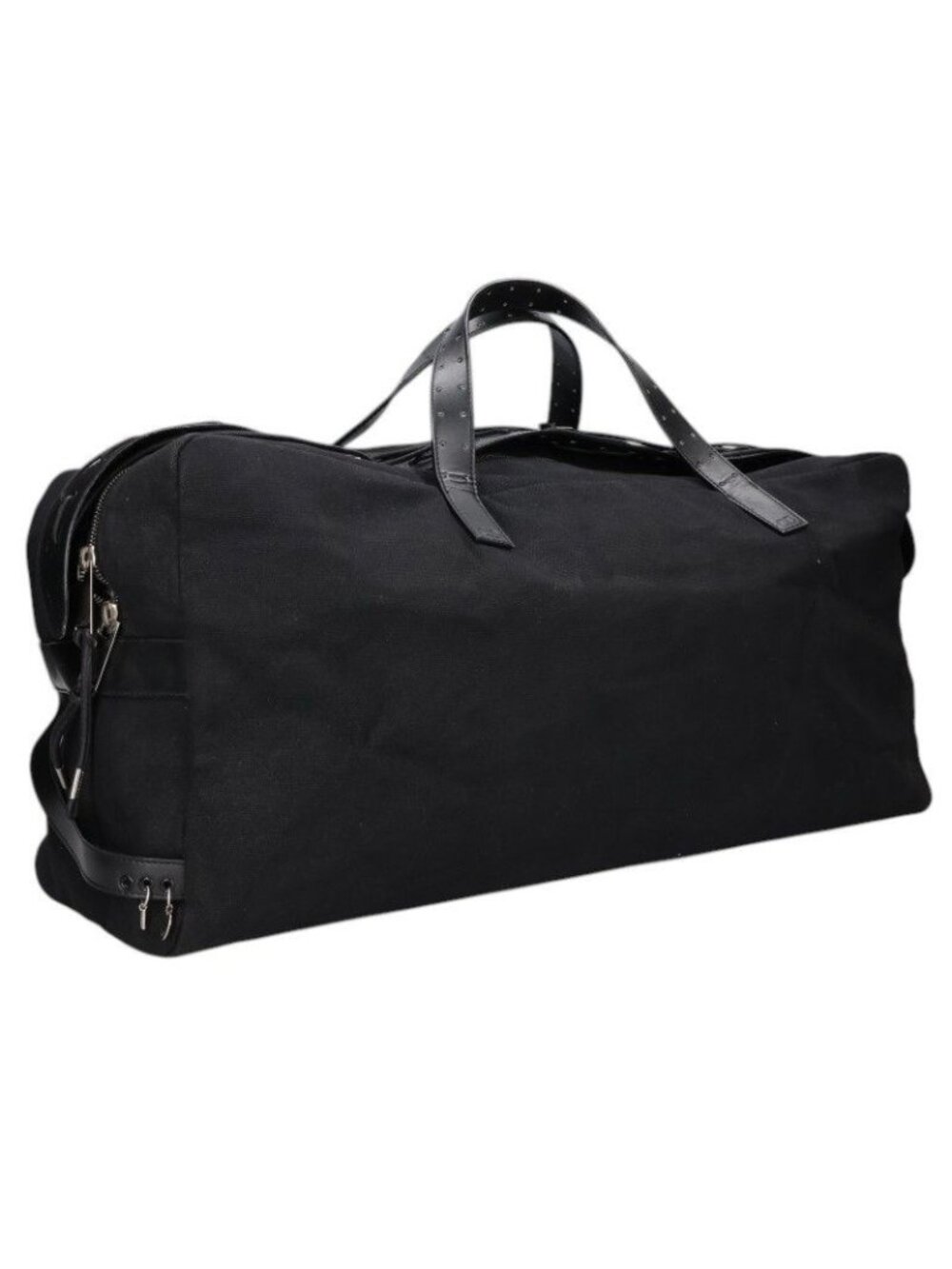 Dior Homme Luster Era Leather Trim Canvas Boston Bag